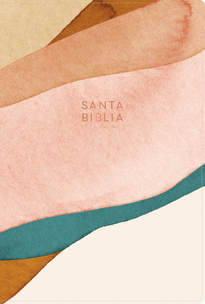 Biblia RVR 1960 Letra Grande Tamaño Manual Edición Especial, Acuarela, Símil Piel