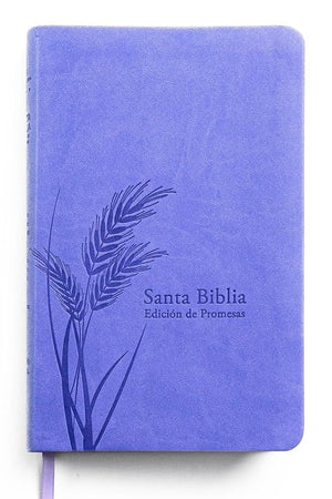 Biblia RVR 1960 Letra Grande Tamaño Manual Lavanda Claro Símil Piel