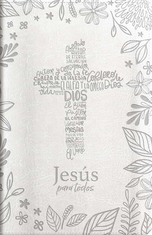 Image of Biblia RVR 1960 Jesús para Todos Letra Grande Tamaño Manual Marfíl Símil Piel con Índice