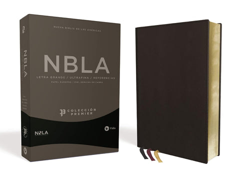 Image of Biblia NBLA Ultrafina Letra Grande Colección Premier Piel de Cabra Negra