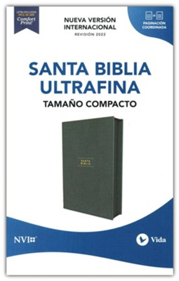 Biblia NVI Compacta Verde Símil Piel con Cierre