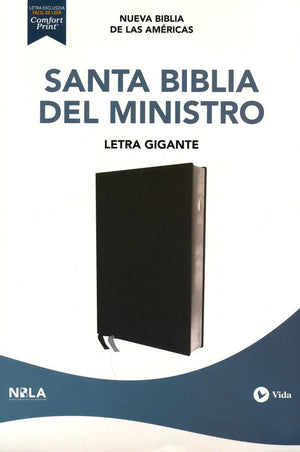 Biblia NBLA del Ministro Negra Símil Piel