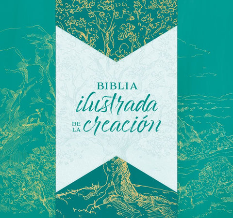 Image of Biblia RVR 1960 Ilustrada de la Creación Turquesa Tela