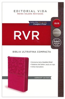 Biblia RVR 1977 Ultrafina Compacta Piel con Cierre