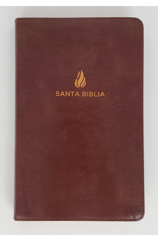 Image of Biblia RVR 1960 Ultrafina Marrón Piel Fabricada con Índice