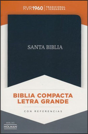 Biblia RVR 1960 Compacta Negro Piel Fabricada