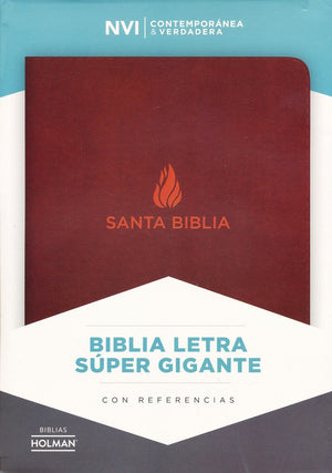 Biblia NVI Letra Súper Gigante Piel Marrón