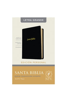 Biblia NTV Personal Letra Grande Negro con Índice