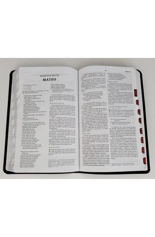 Image of Biblia NVI Ultrafina Negro Piel Fabricada con Índice