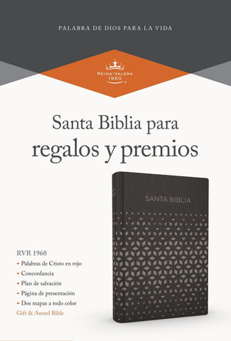 Image of Biblia RVR 1960 para Regalos y Premios Negro Plata Símil Piel