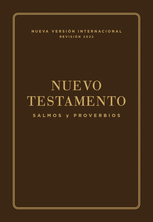 Biblia NVI Nuevo Testamento Bolsillo Café Símil Piel