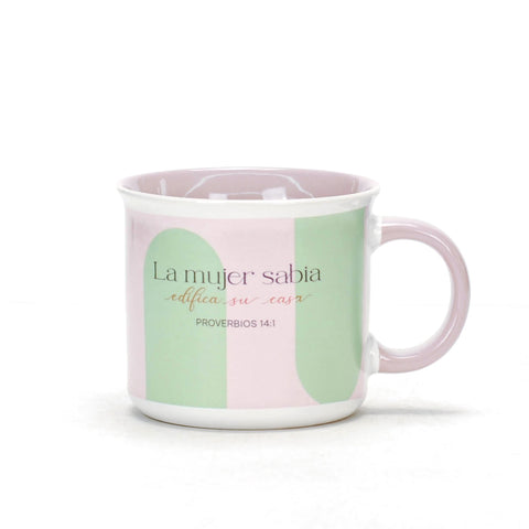 Image of Taza 18 OZ Colección Mujer Virtuosa La Mujer Sabia