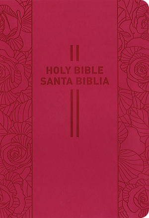 Biblia Bilingüe NLT/NTV Piel Pink Rose