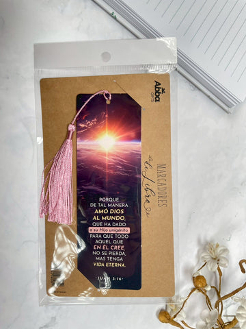 Image of Marcador de Libro con Tassel. Juan 3:16