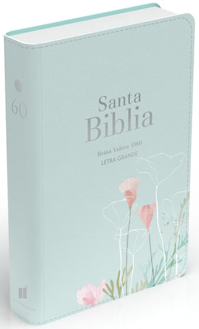 Image of Biblia RVR 1960 Letra Grande Tamaño Manual Símil Piel Menta Fresca