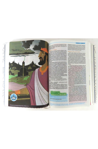 Image of Biblia NTV la Gran Historia Interactiva Blanco con Tela para Colorear