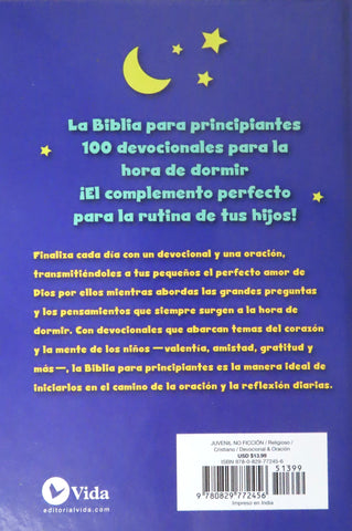 Image of Biblia Principiantes: 100 Devocionales para Dormir