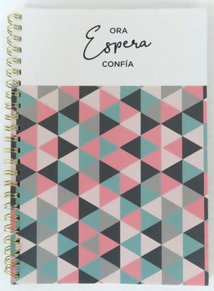 Libreta Espiral Pequeña- Ora Espera Confia