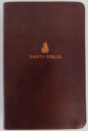 Biblia RVR 1960 Compacta Marrón Piel Fabricada