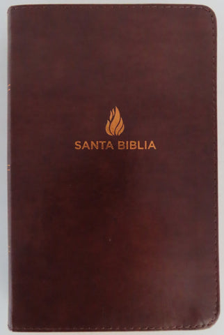 Image of Biblia RVR 1960 Compacta Marrón Piel Fabricada