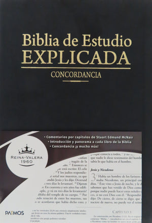Biblia RVR 1960 de Estudio Explicada Negro