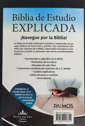 Image of Biblia RVR 1960 de Estudio Explicada Negro