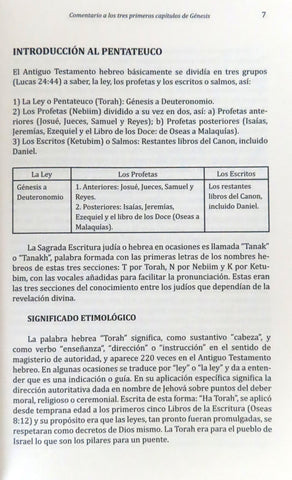Image of Comentario a los Tres Primeros Capítulos de Génesis
