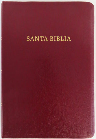 Image of Biblia RVR 1960 Letra Grande Tamaño Manual Borgoña Imitación Piel