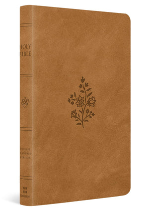 ESV PREMIUM GIFT BIBLE (TRUTONE, NUBUCK CARAMEL, WILDFLOWER DESIGN)