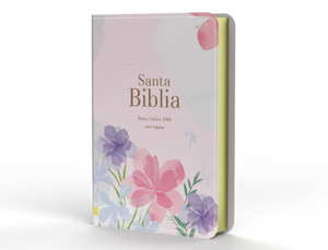 Biblia RVR 1960 Letra Gigante 14 puntos Símil Piel Violeta Claro