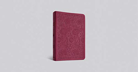 Image of ESV VALUE COMPACT BIBLE (TRUTONE, RASPBERRY, FLORAL DESIGN)