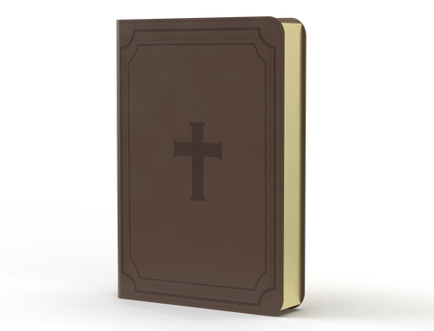 Image of BIBLIA RVR 1960 LETRA GIGANTE 14 PUNTOS SIMIL CRUZ MARRON