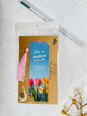 Marcador de Libro con Tassel. Eres una Bendición