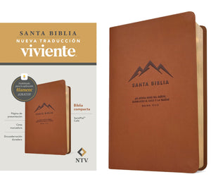 Biblia NTV Compacta con Filament Símil Piel Café
