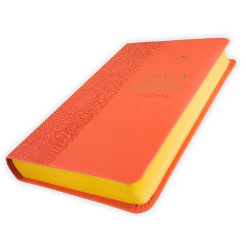 Image of BIBLIA RVR 1960 TAMANO MANUAL LETRA GRANDE 12 PT SIMIL PIEL LILA MORADO CON CIERRE BITONO