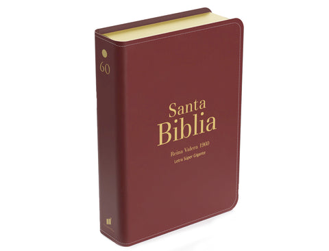 Image of BIBLIA RVR 1960 LETRA SUPER GIGANTE SIMIL PIEL BORGONA