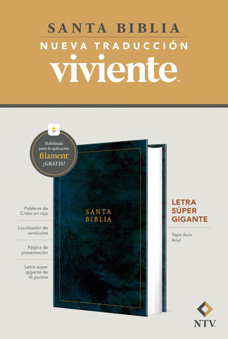 Image of BIBLIA NTV LETRA SUPER GIGANTE FILAMENT TAPA DURA AZUL