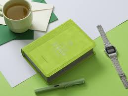 Biblia RVR 1960 Letra Grande Tamaño Manual Neoclassic Verde lima Símil Piel