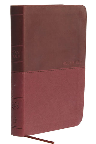 Image of NKJV, Thinline Bible, Compact, Leathersoft, Burgundy, Red Letter, Comfort Print: Holy Bible, New King James Version