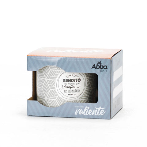 Image of Taza 18 OZ Colección Valiente Bendito el Varón