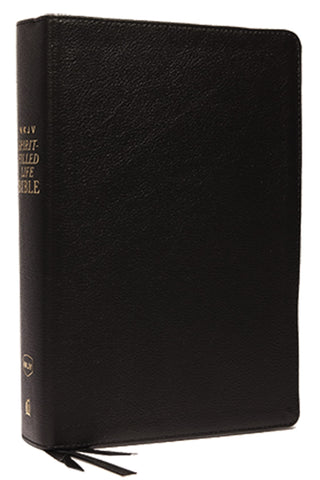 Image of NKJV, Spirit-Filled Life Bible, Third Edition, Genuine Leather, Black, Red Letter, Comfort Print