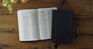 ESV VALUE THINLINE BIBLE (TRUTONE, CHARCOAL, CELTIC CROSS DESIGN)