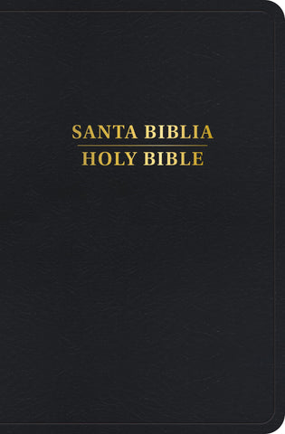 Image of Biblia RVR 1960 KJV Bilingüe Tamaño Personal Negro Símil Piel con Índice