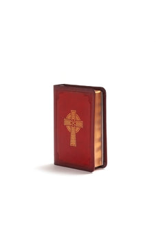 Image of KJV Large Print Compact Reference Bible, Celtic Cross Crimson LeatherTouch, Red Letter, Pure Cambridge Text, Presentation Page, Cross-References, Full-Color Maps, Easy-to-Read Bible MCM Type