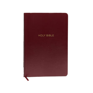 NKJV Holy Bible Giant Print Center-Column Reference Bible Burgundy Leather-look 72000+ Cross References Red Letter Comfort Print: New King James Version