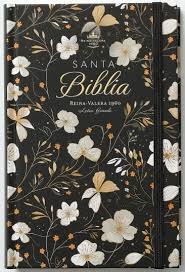 Image of Biblia RVR 1960 Letra GrandeTamaño Manual Tapa Dura Primavera negra Tapa Dura