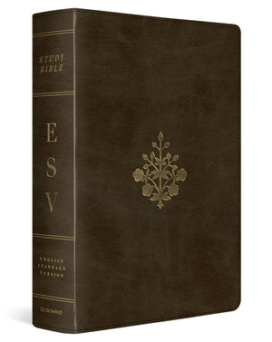 ESV LARGE PRINT STUDY BIBLE (TRUTONE, OLIVE, BRANCH DESIGN)