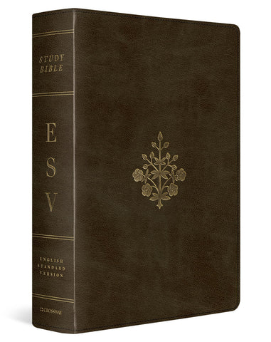 Image of ESV LARGE PRINT STUDY BIBLE (TRUTONE, OLIVE, BRANCH DESIGN)