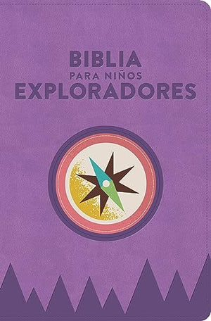 Biblia RVR 1960 para Niños Exploradores Lavanda Compás Símil Piel