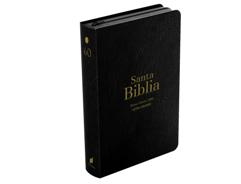 Image of BIBLIA RVR 1960 LETRA GRANDE TAMANO MANUAL SIMIL PIEL NEGRO CON CIERRE E INDICE